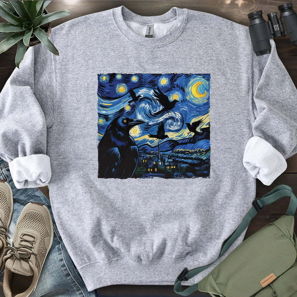 Raven Starry Night Sweatshirt