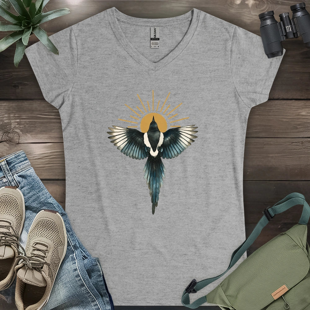 Rise Magpie Lady V-neck