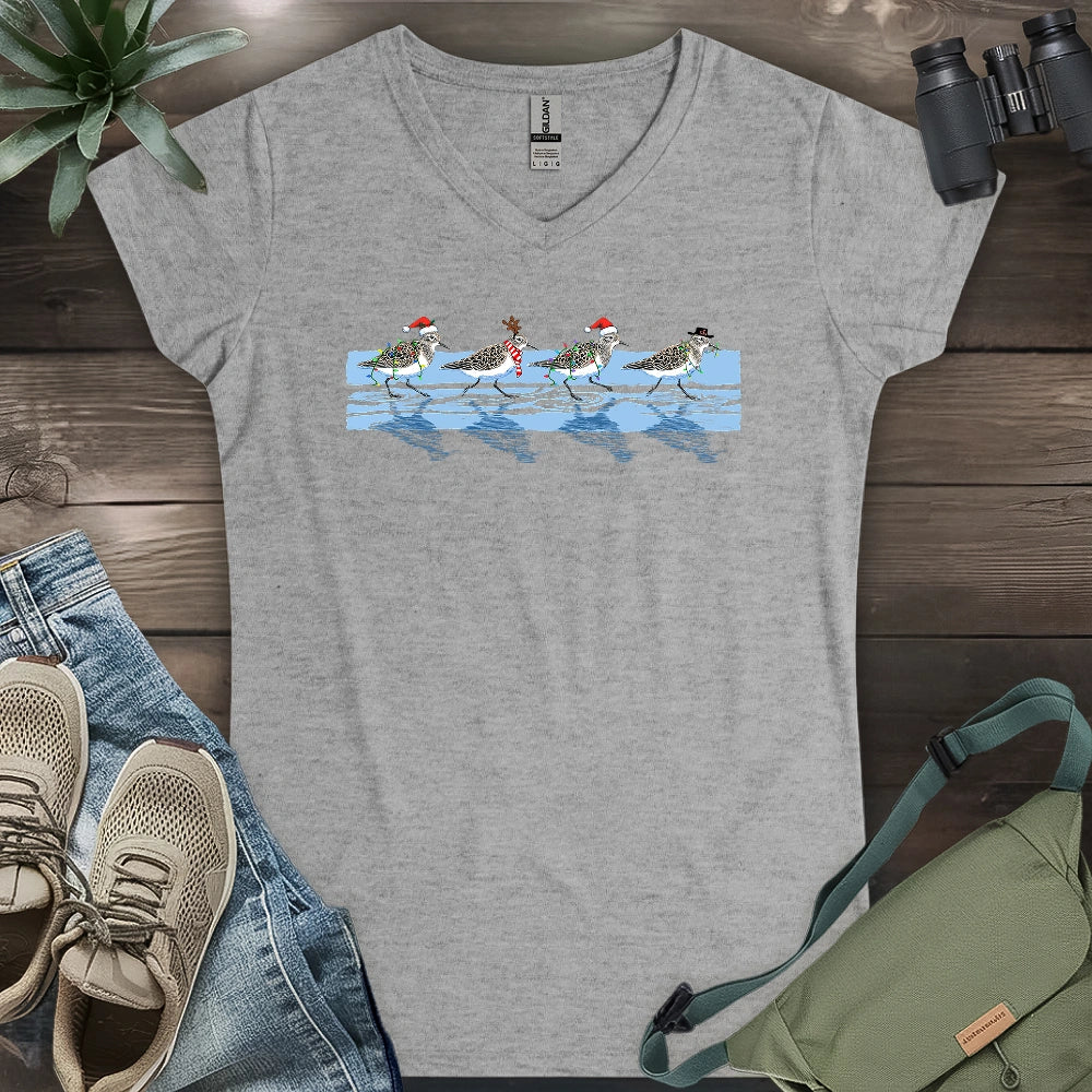 Sandpiper Christmas Parade Lady V-neck