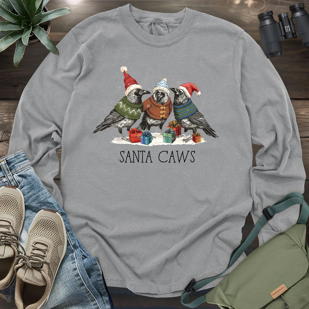 Santa Caws Long Sleeve T-shirt