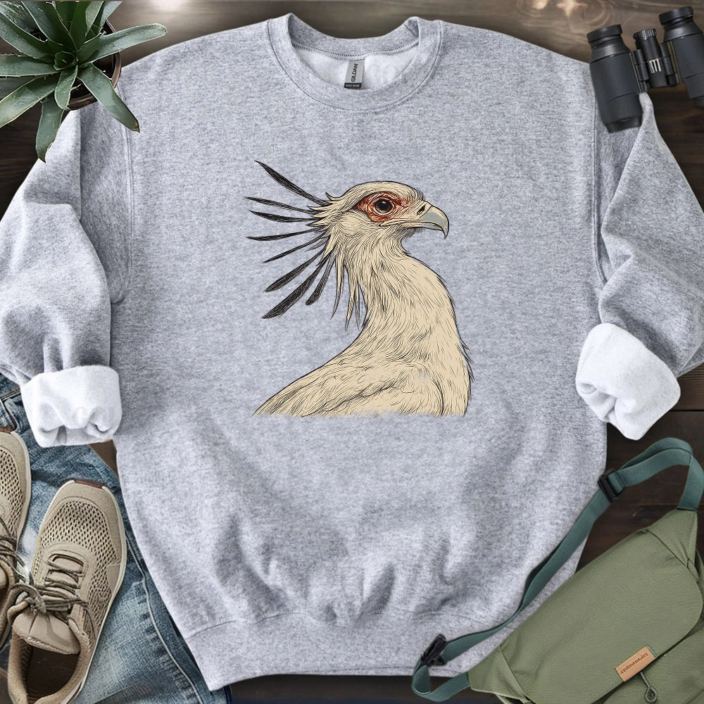 Secretary Bird Sketch Sweatshirt