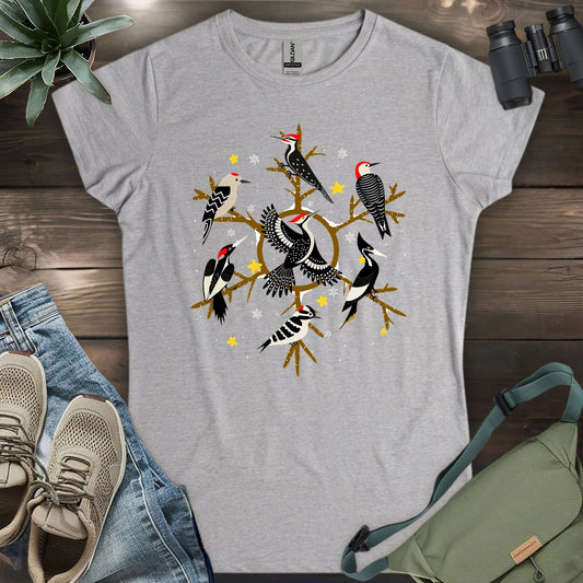 Snowflake of Woodpeckers Women's T-shirt