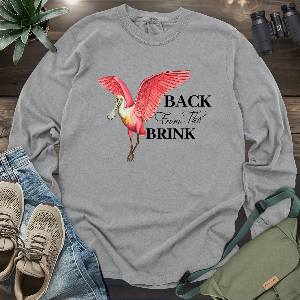 Spoonbill Back From The Brink Long Sleeve T-shirt