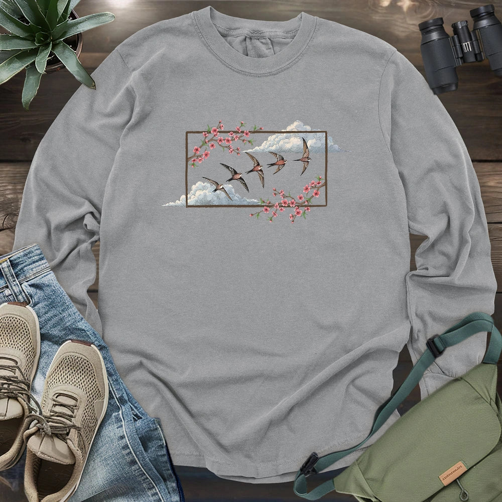 Spring Swifts Long Sleeve T-shirt