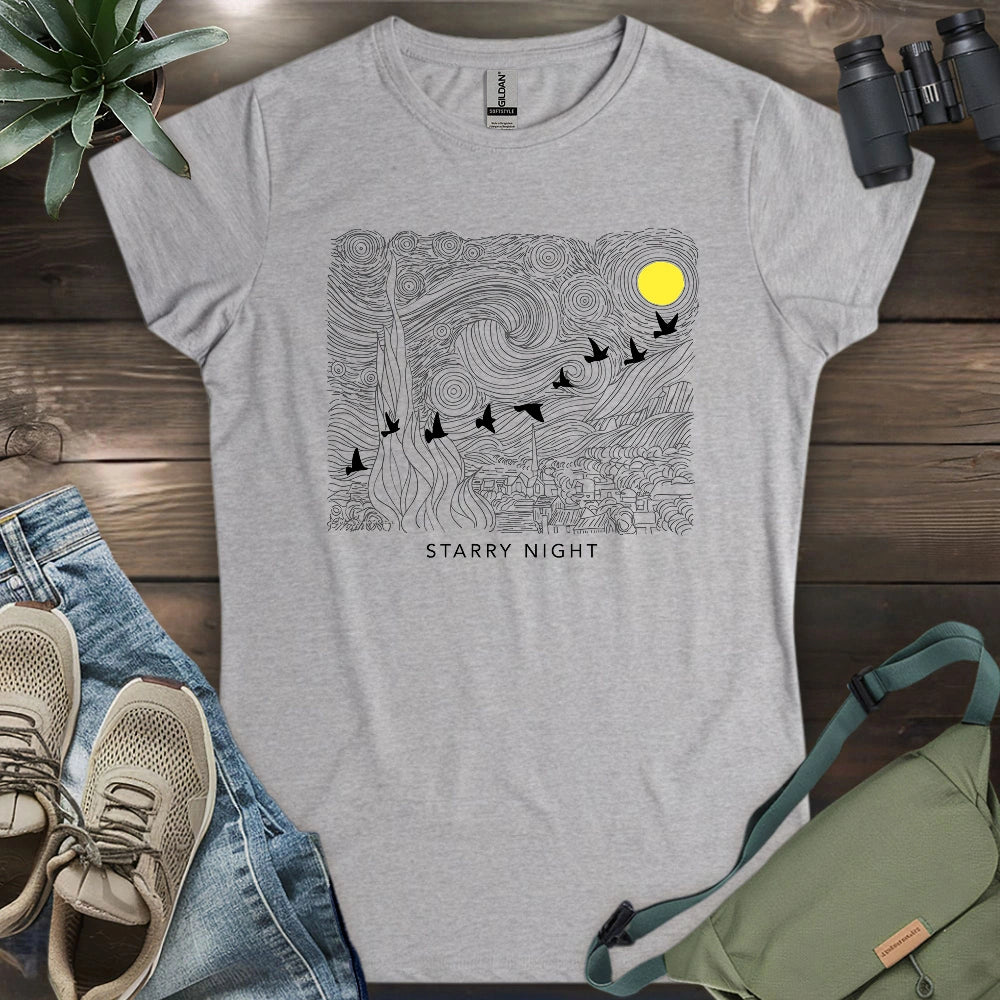 Starry Night Migration Women's T-shirt