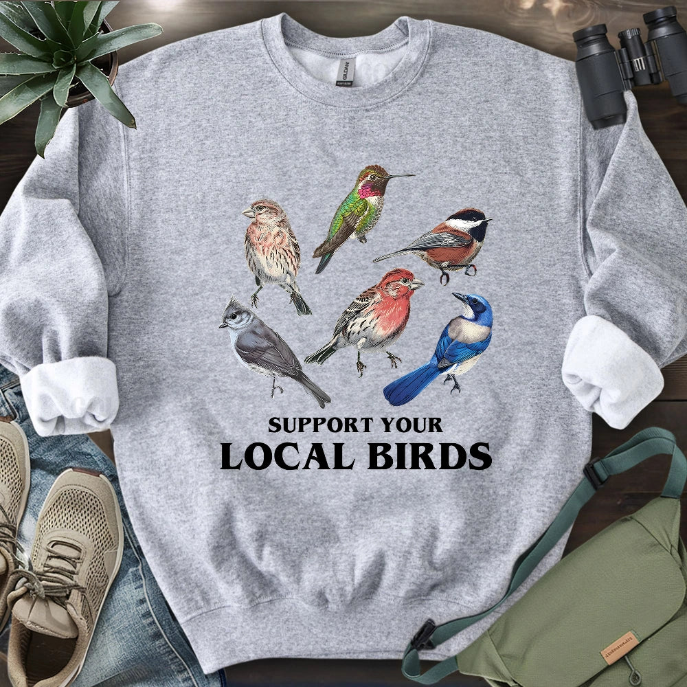 Support California Backyard Birds Sweatshirt