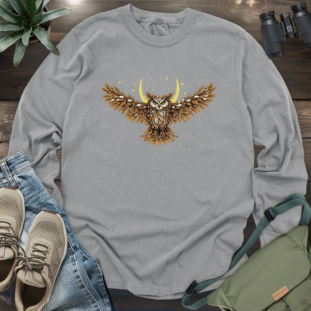 The Leafborne Owl Long Sleeve T-shirt