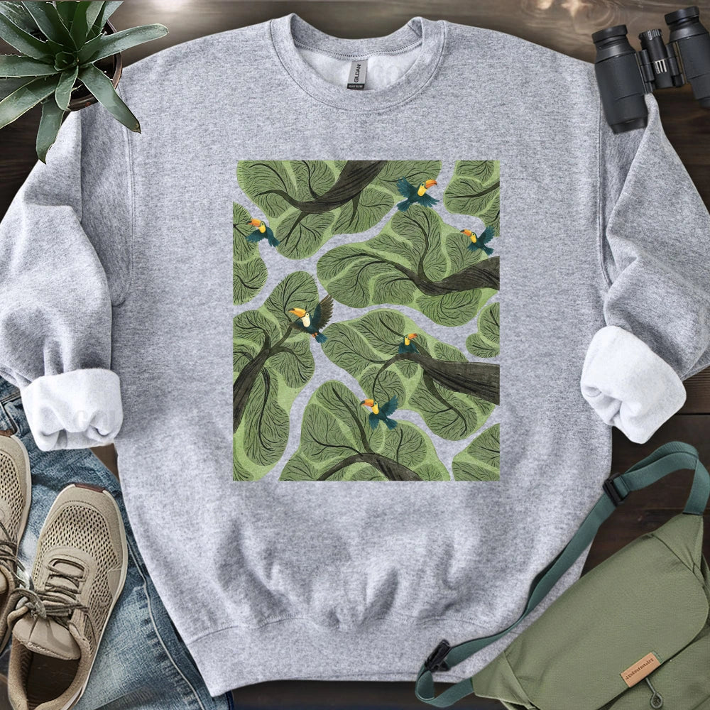 Toucan In Jungle Sweatshirt