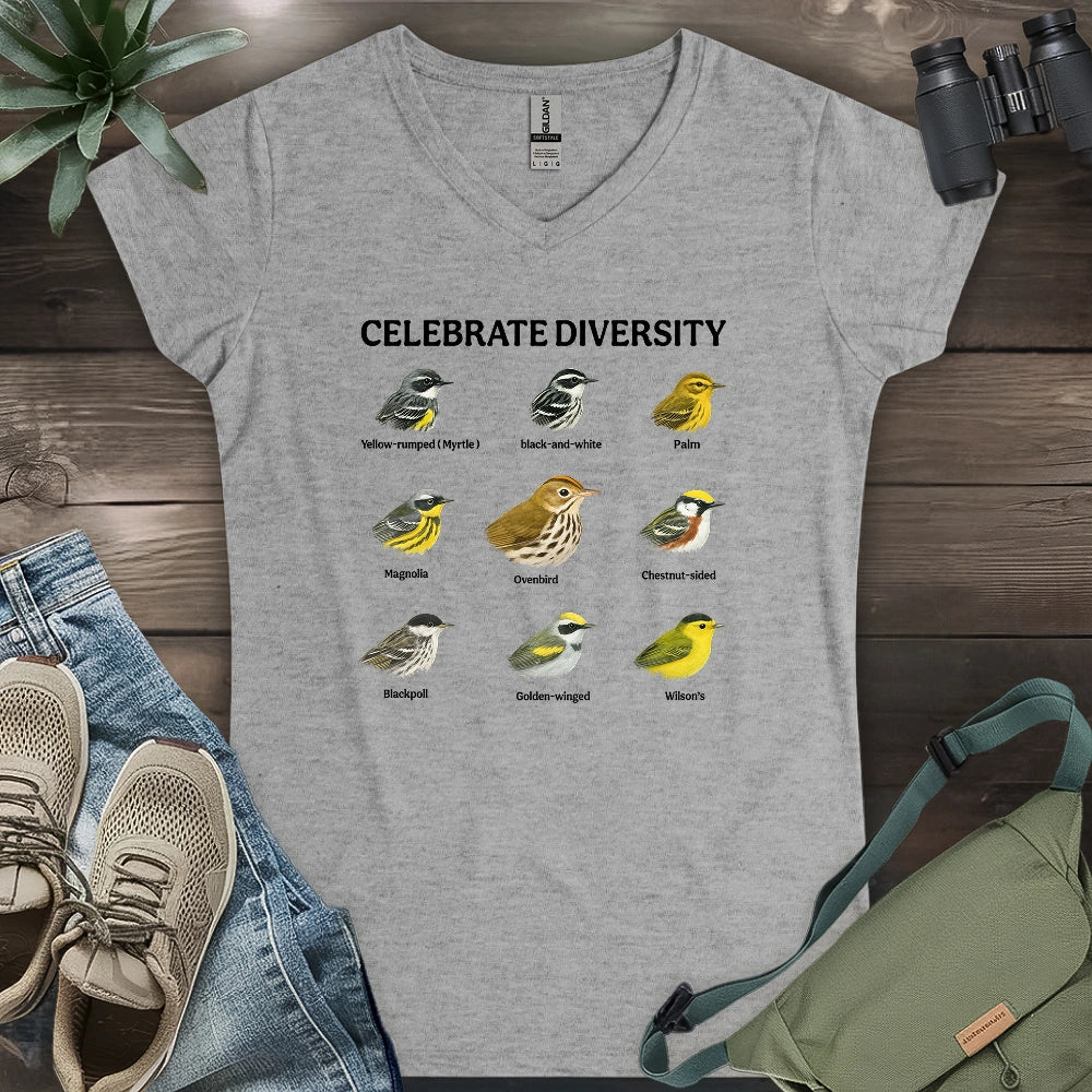 Warbler Diversity Lady V-neck