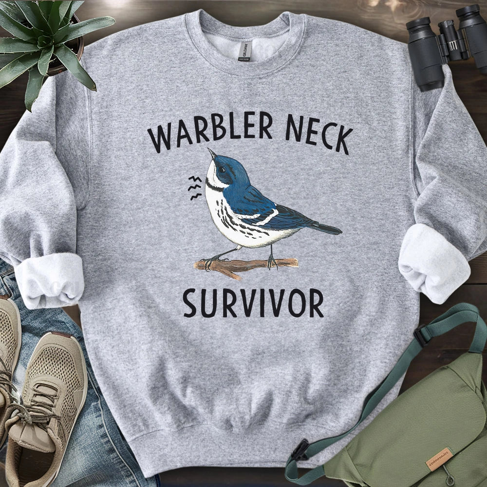 Warbler Neck Survivor Sweatshirt