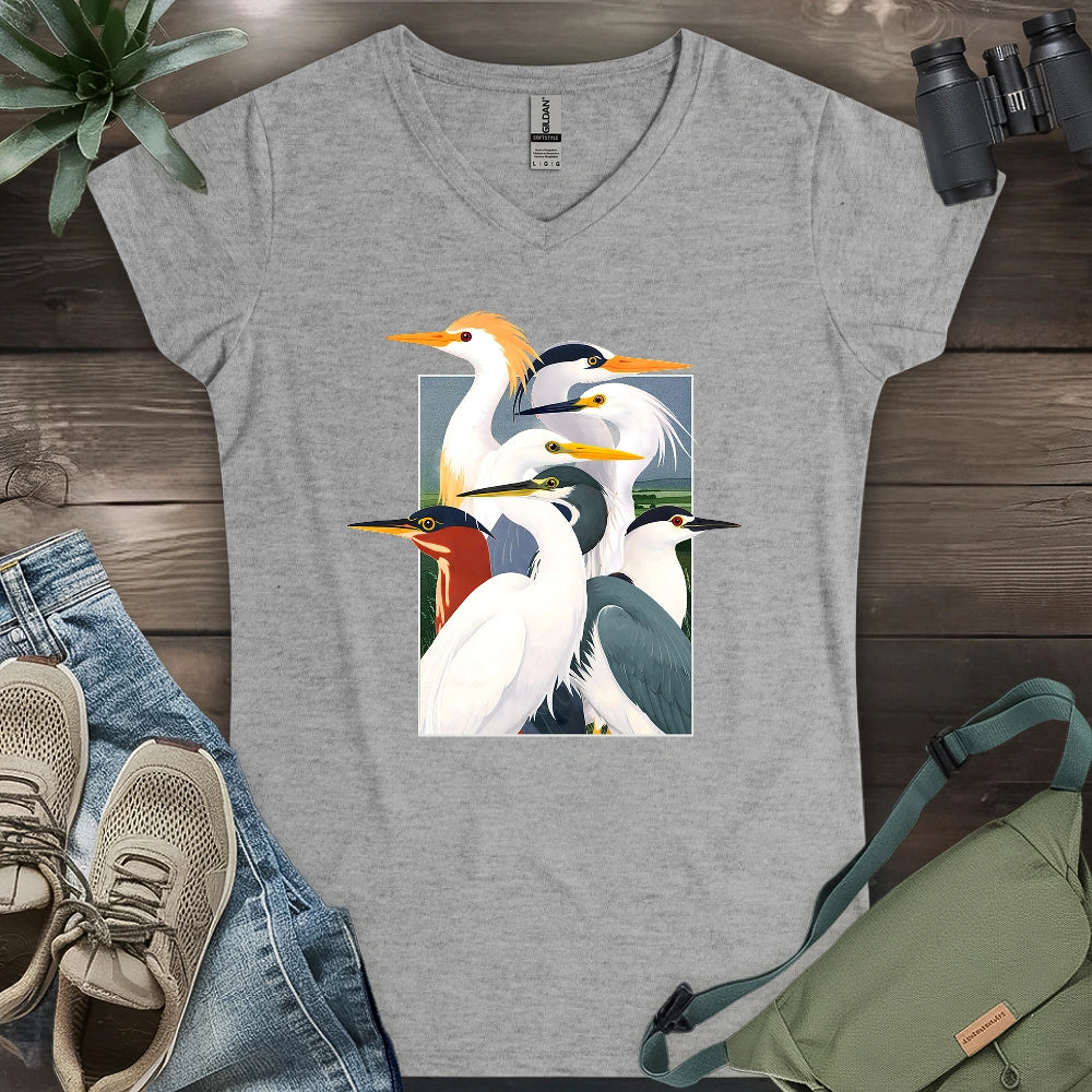 Wetland Assembly Lady V-neck