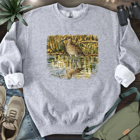 Whimbrel Shadow On Water Sweatshirt