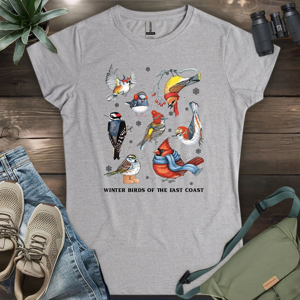 Winter Birds Of East Coast Women's T-shirt