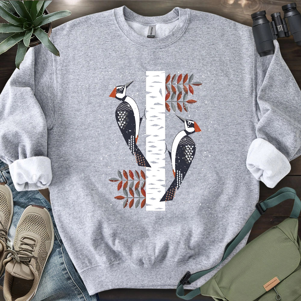 Winter Woodpeckers Sweatshirt
