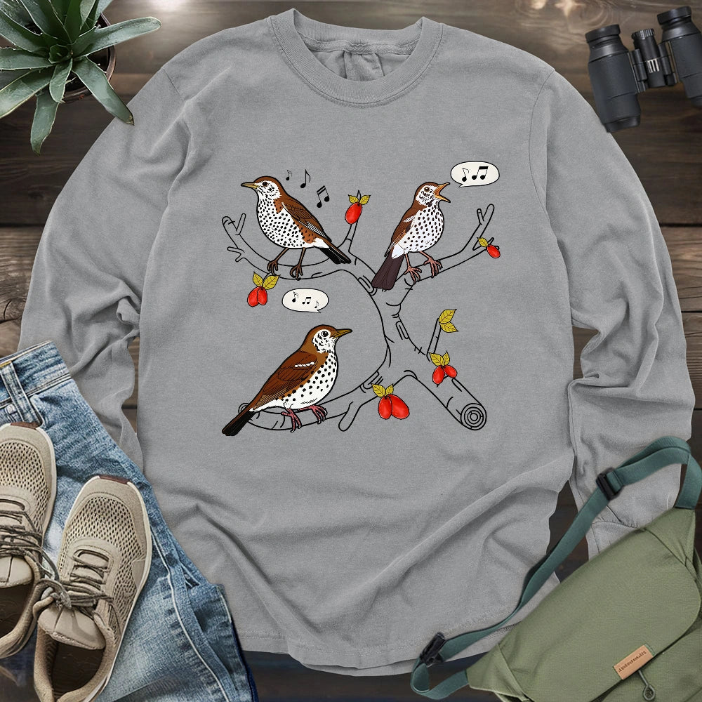 Wood Thrush's Song Long Sleeve T-shirt