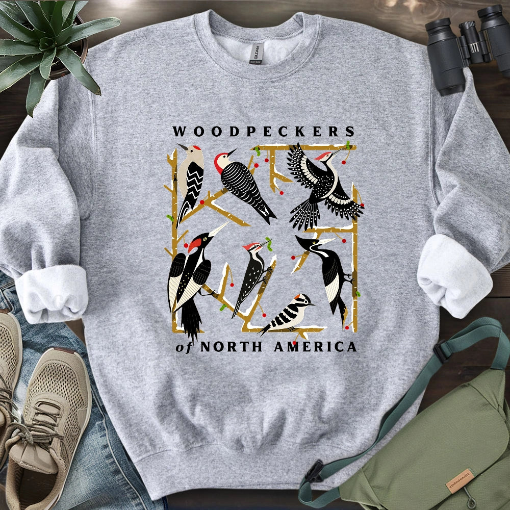 Woodpeckers Of North America Sweatshirt