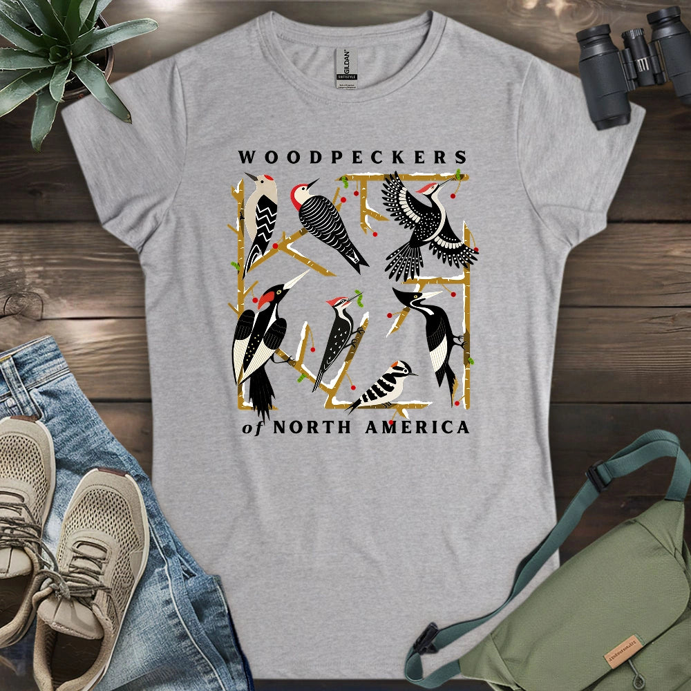 Woodpeckers Of North America Women's T-shirt