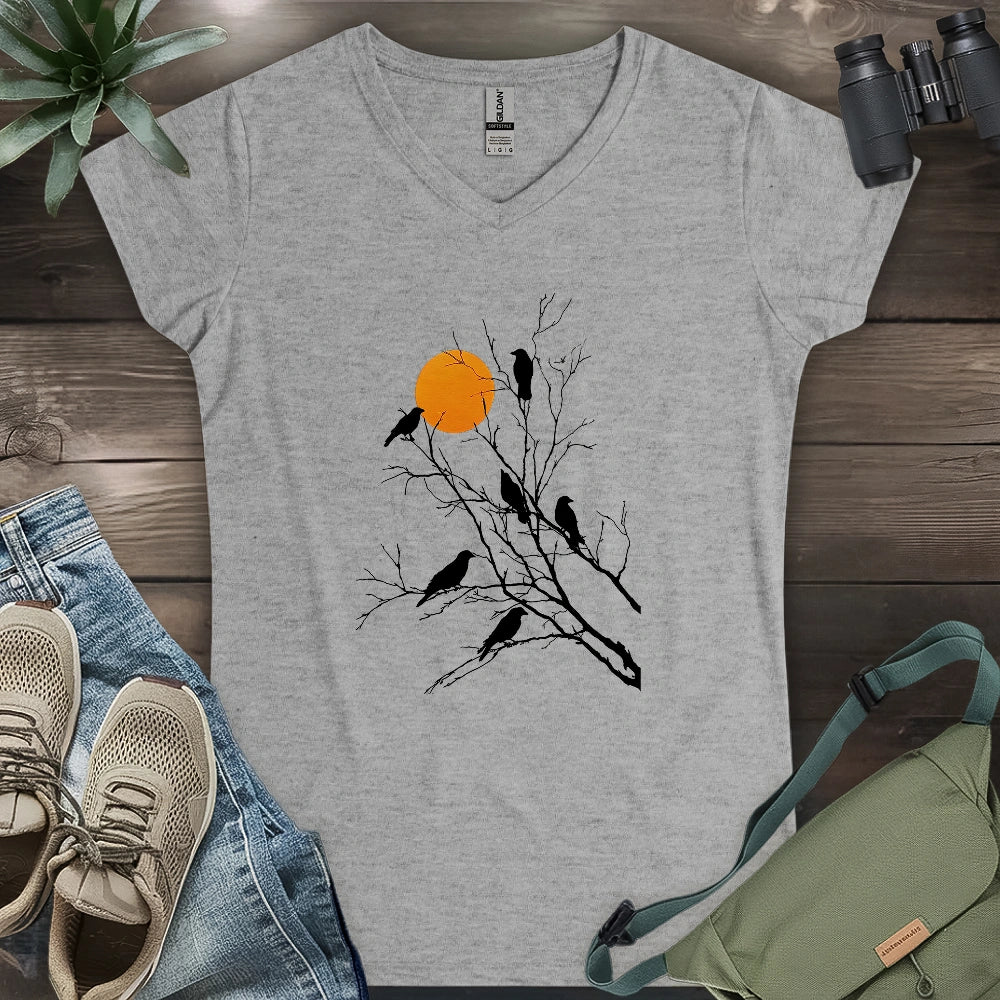 Sunset Murder Lady V-neck