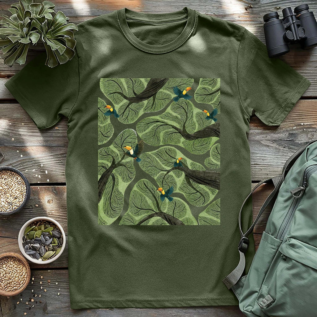 Toucan In Jungle T-shirt