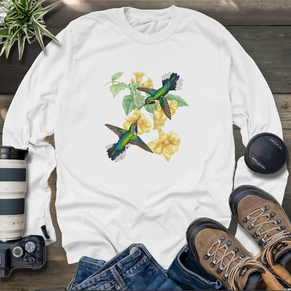 A Hummingbird Couple Long Sleeve T-shirt