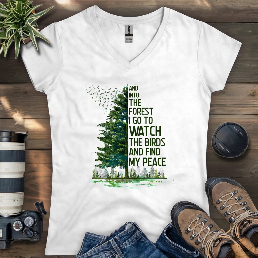 Birdwatching To Heal Lady V-neck