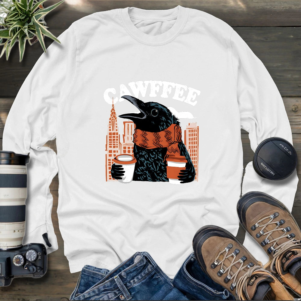 Cawffee Crow Long Sleeve T-shirt