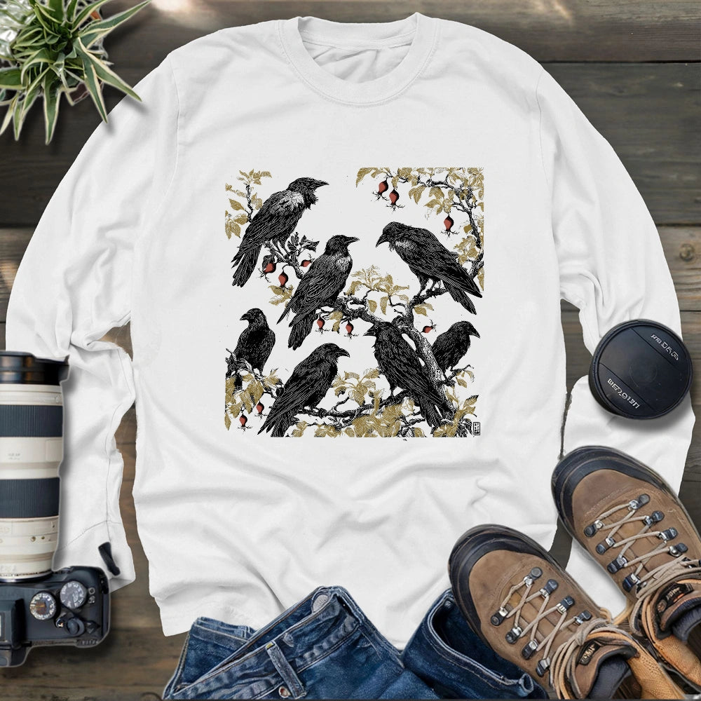 Crow's Secret Garden Long Sleeve T-shirt