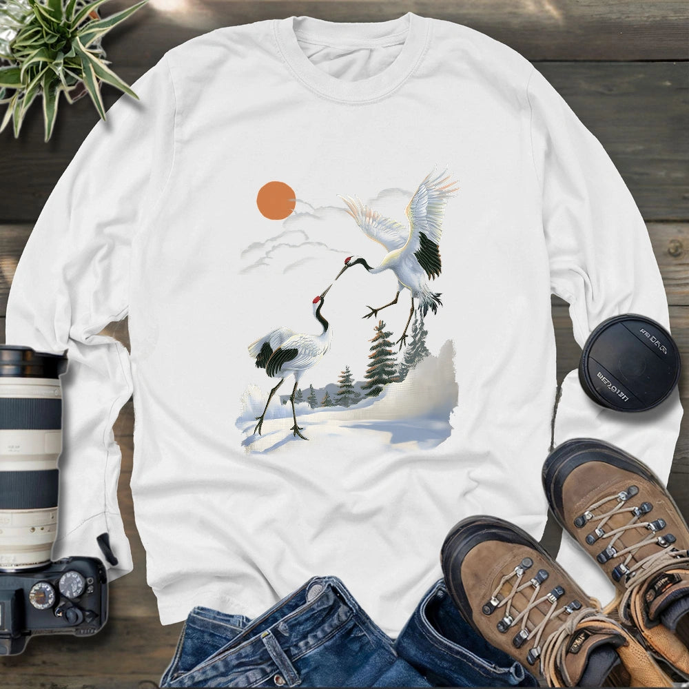 Dance of the Cranes Long Sleeve T-shirt