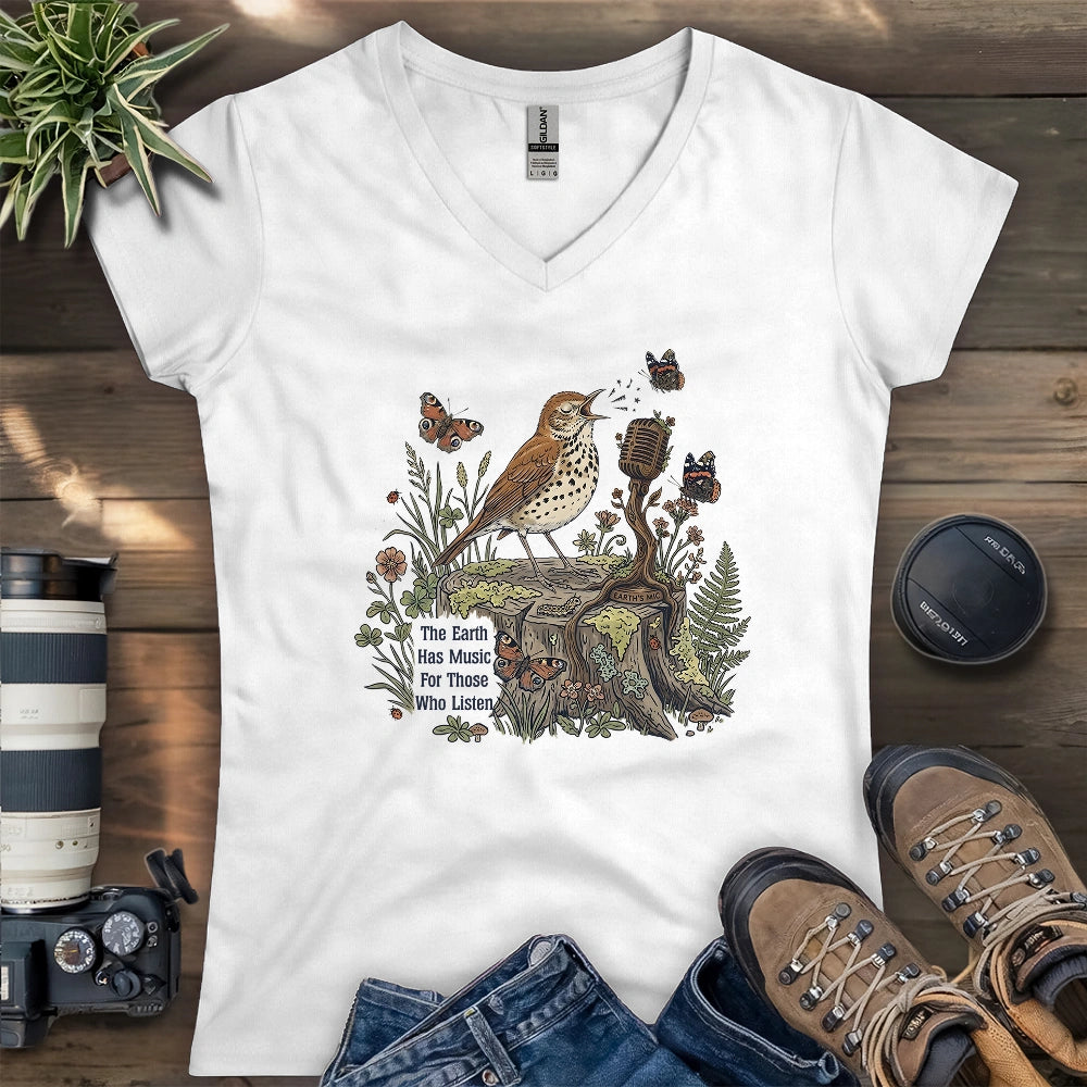Earth Song Lady V-neck