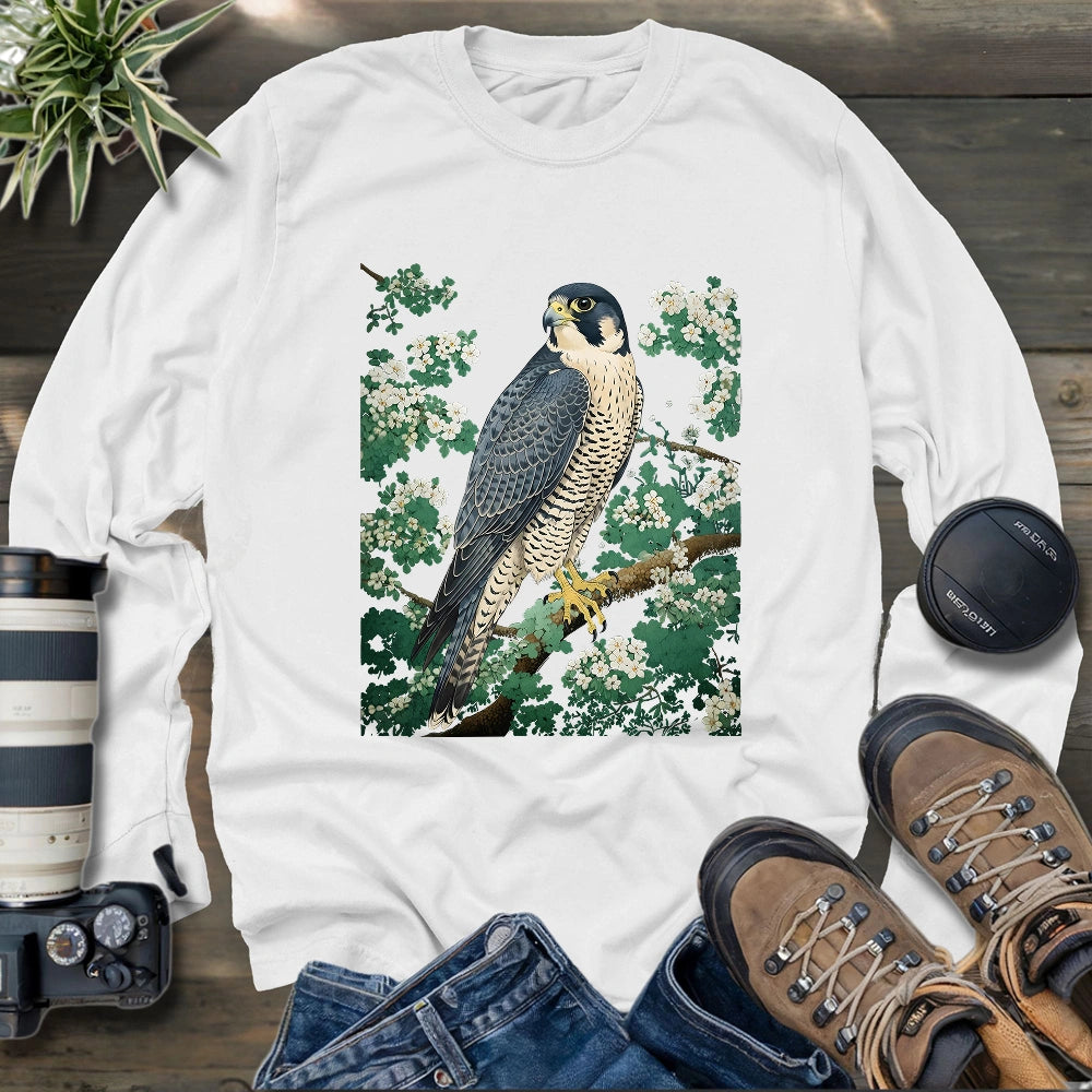 Falcon In Bloom Long Sleeve T-shirt