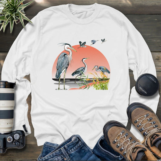 Heron Migration Long Sleeve T-shirt