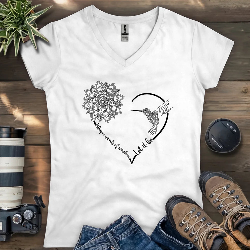 Let It Be Lady V-neck