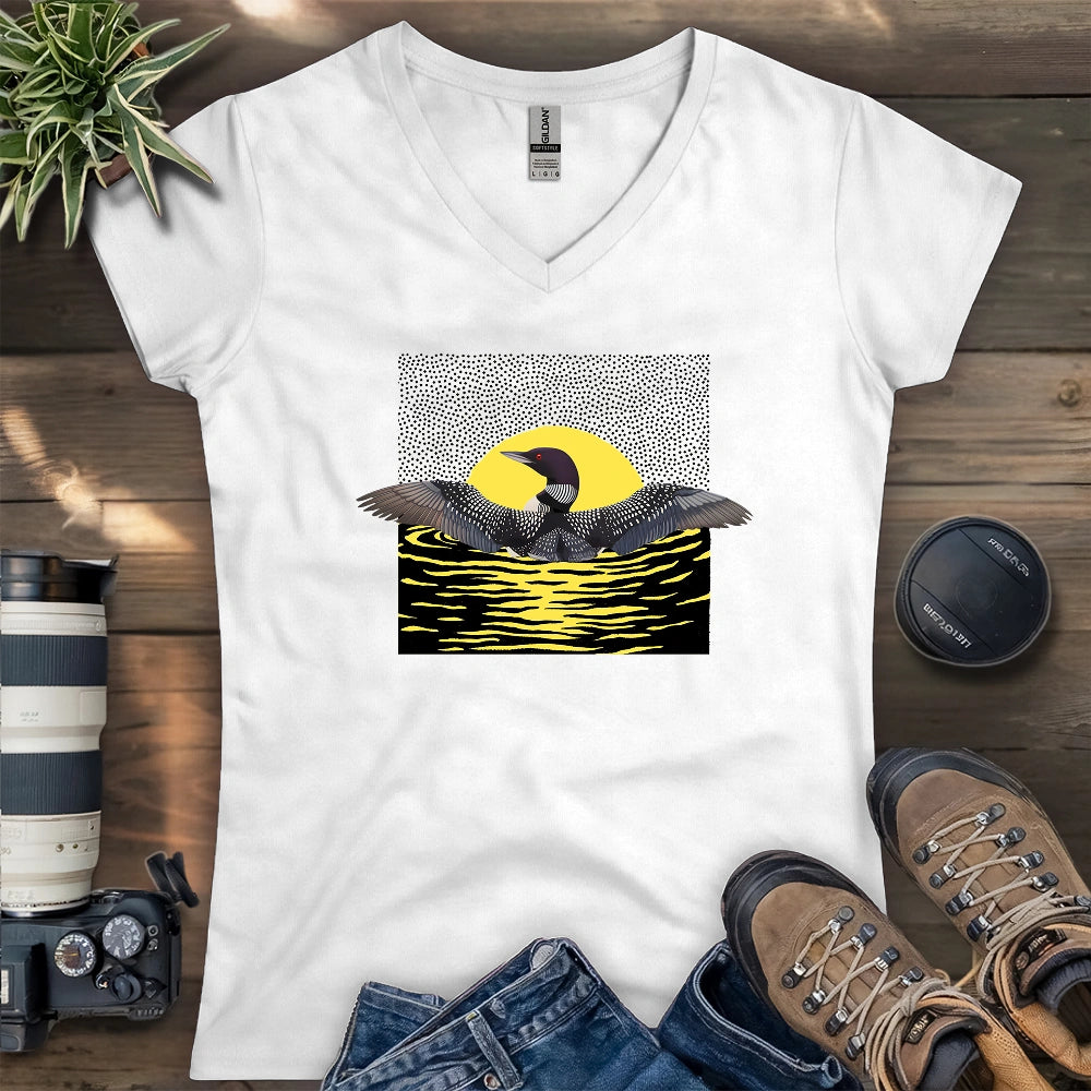 Loon Dance Lady V-neck