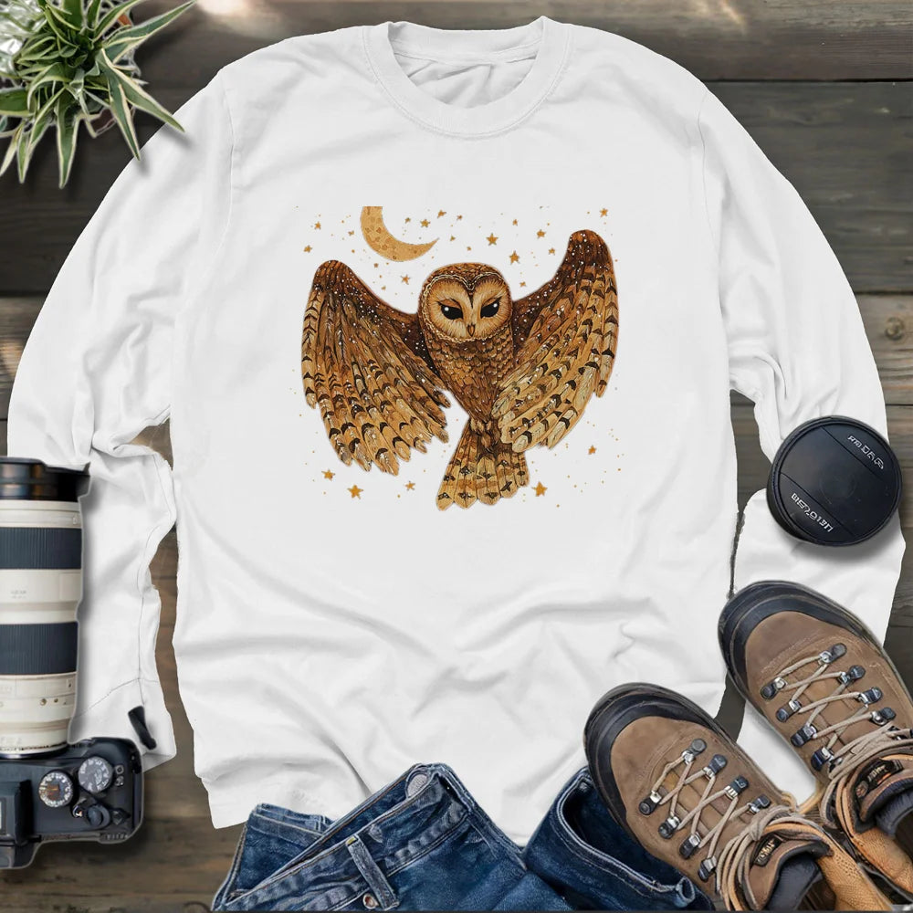 Mystical Owl Long Sleeve T-shirt