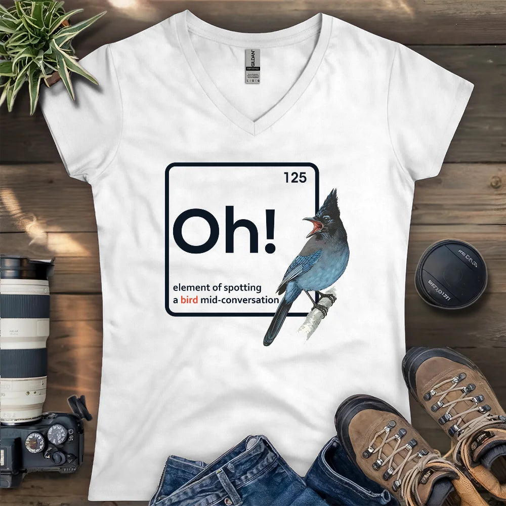 Oh, A Bird! Lady V-neck