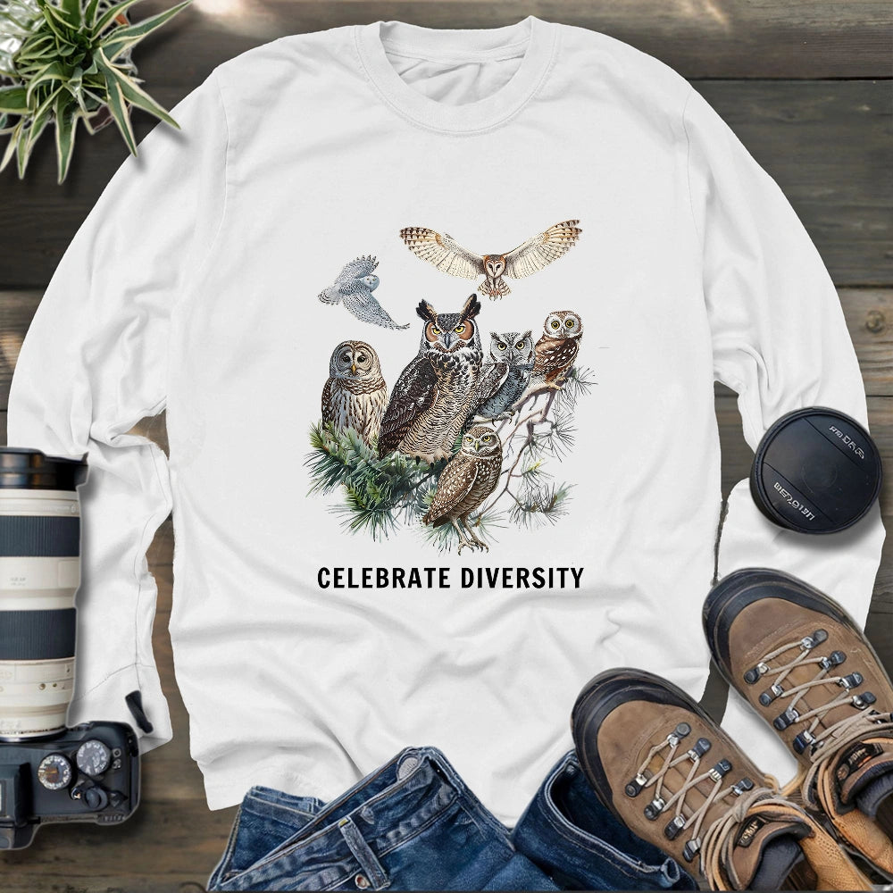 Owl Diversity Long Sleeve T-shirt