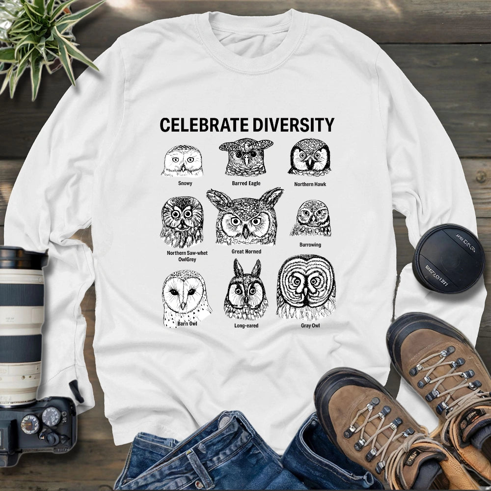 Owl Profiles Long Sleeve T-shirt
