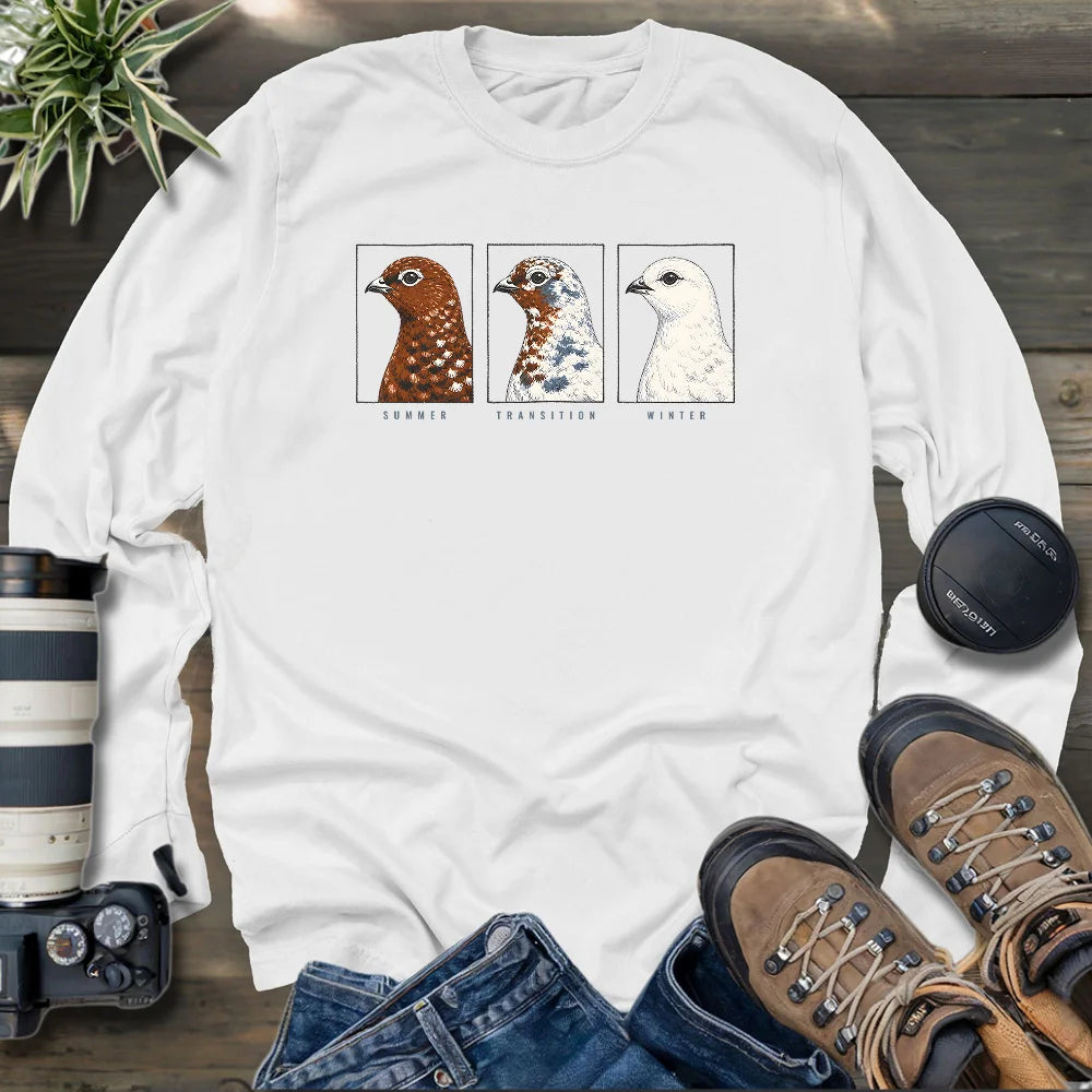 Ptarmigan Through the Seasons Long Sleeve T-shirt