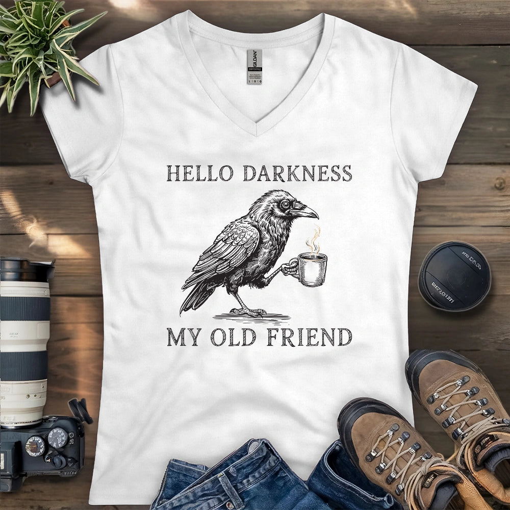 Raven Hello Darkness Lady V-neck