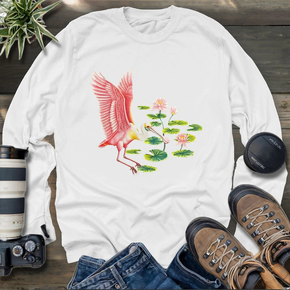 Roseate Spoonbill Long Sleeve T-shirt