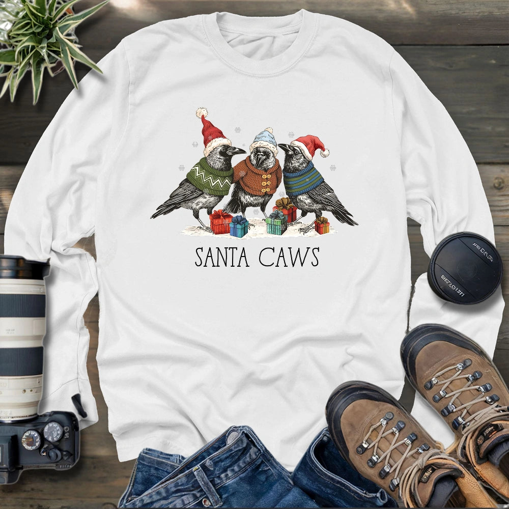 Santa Caws Long Sleeve T-shirt