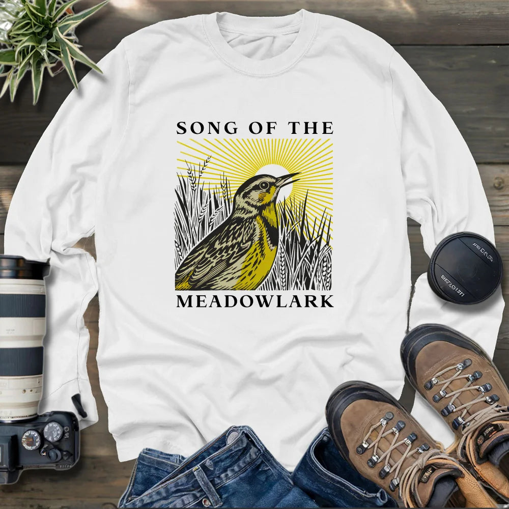 Song Of The Meadowlark Long Sleeve T-shirt