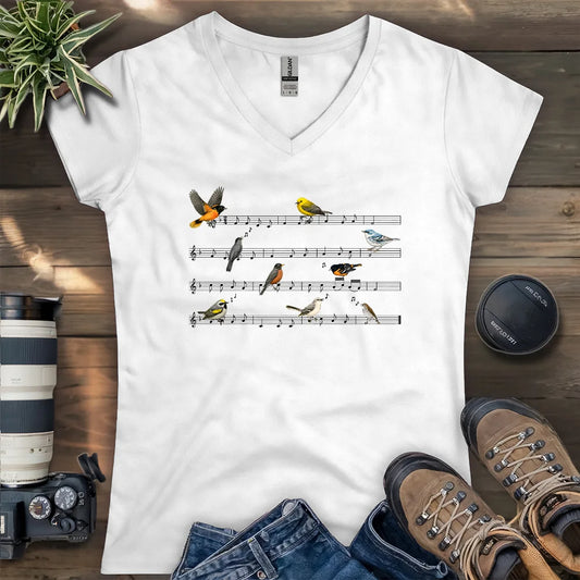 Symphony of Songbirds Lady V-neck