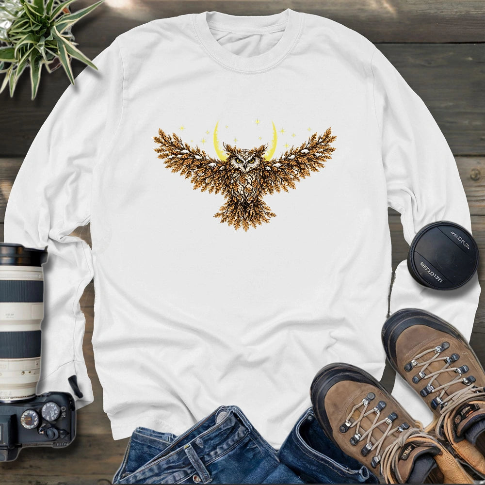 The Leafborne Owl Long Sleeve T-shirt