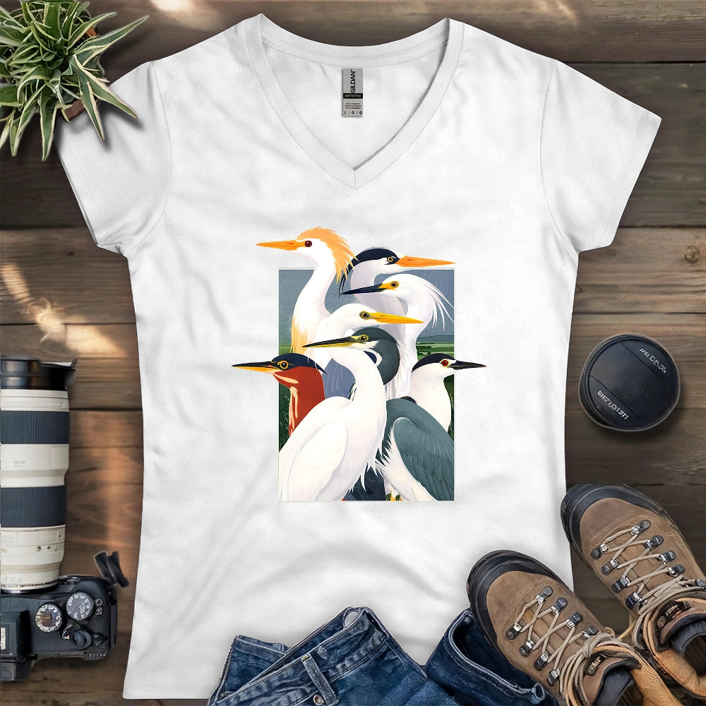 Wetland Assembly Lady V-neck