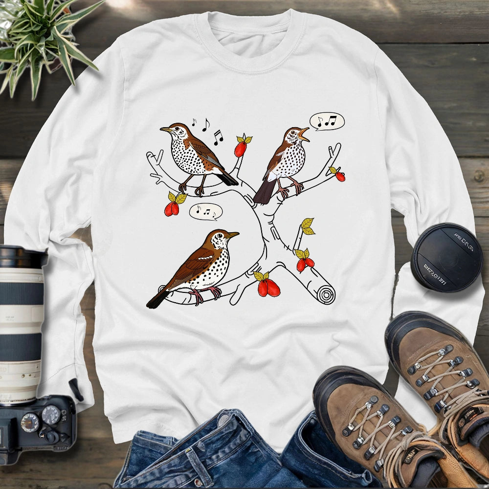 Wood Thrush's Song Long Sleeve T-shirt