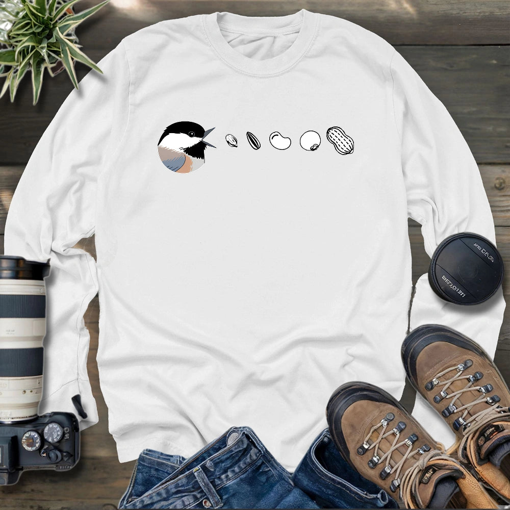 Chickadee Feast Long Sleeve T-shirt