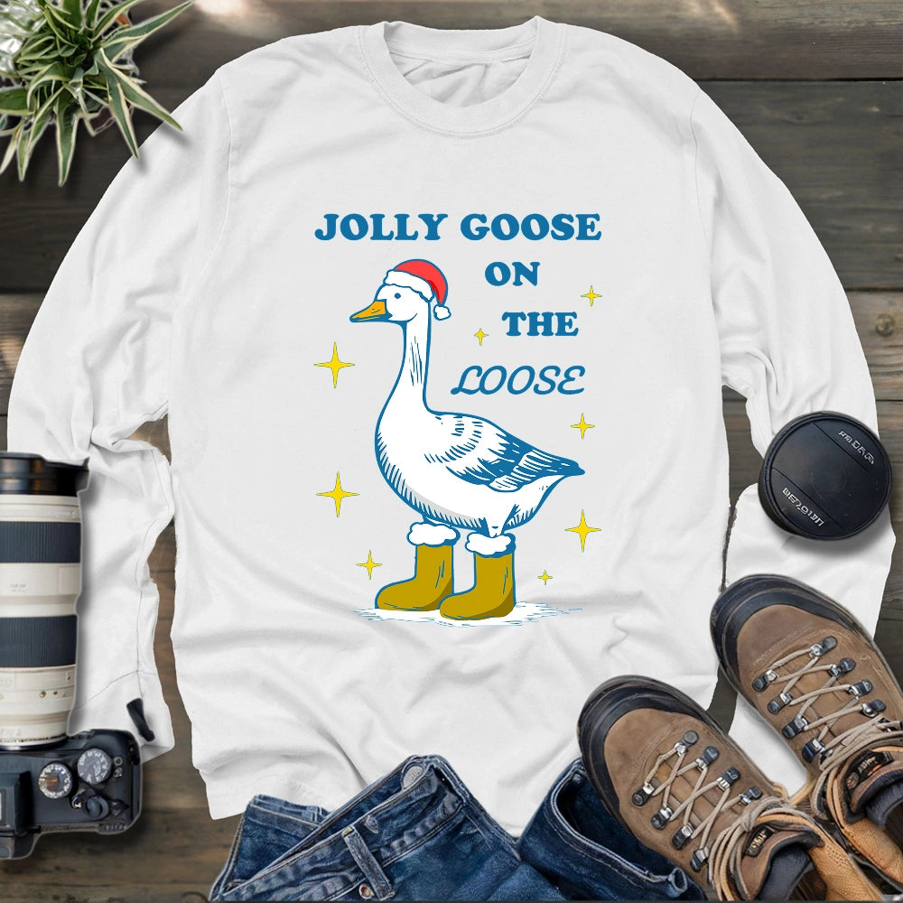 Silly Goose Christmas Long Sleeve T-shirt