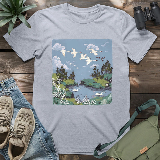 River Swanscape T-shirt