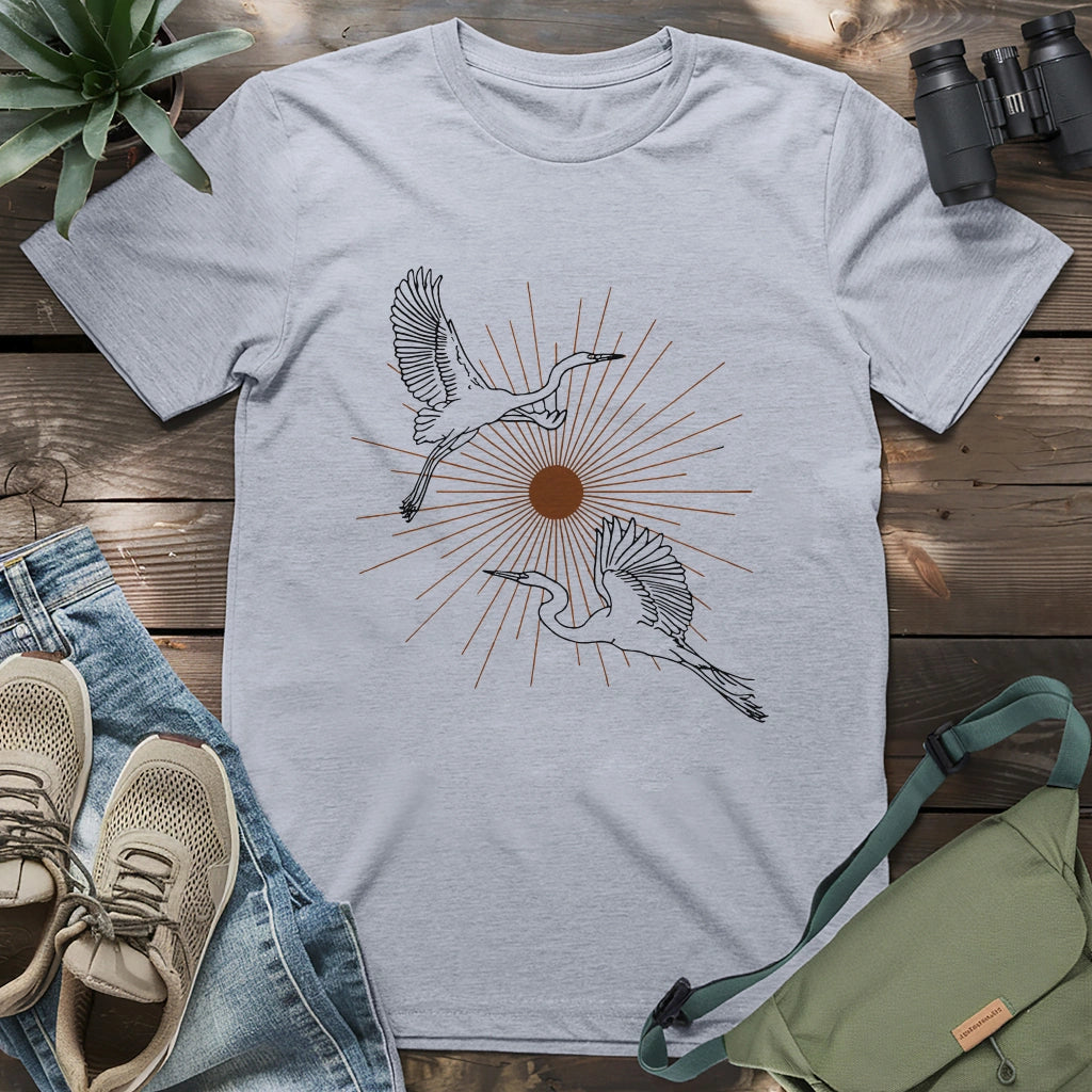 Twin Herons T-shirt